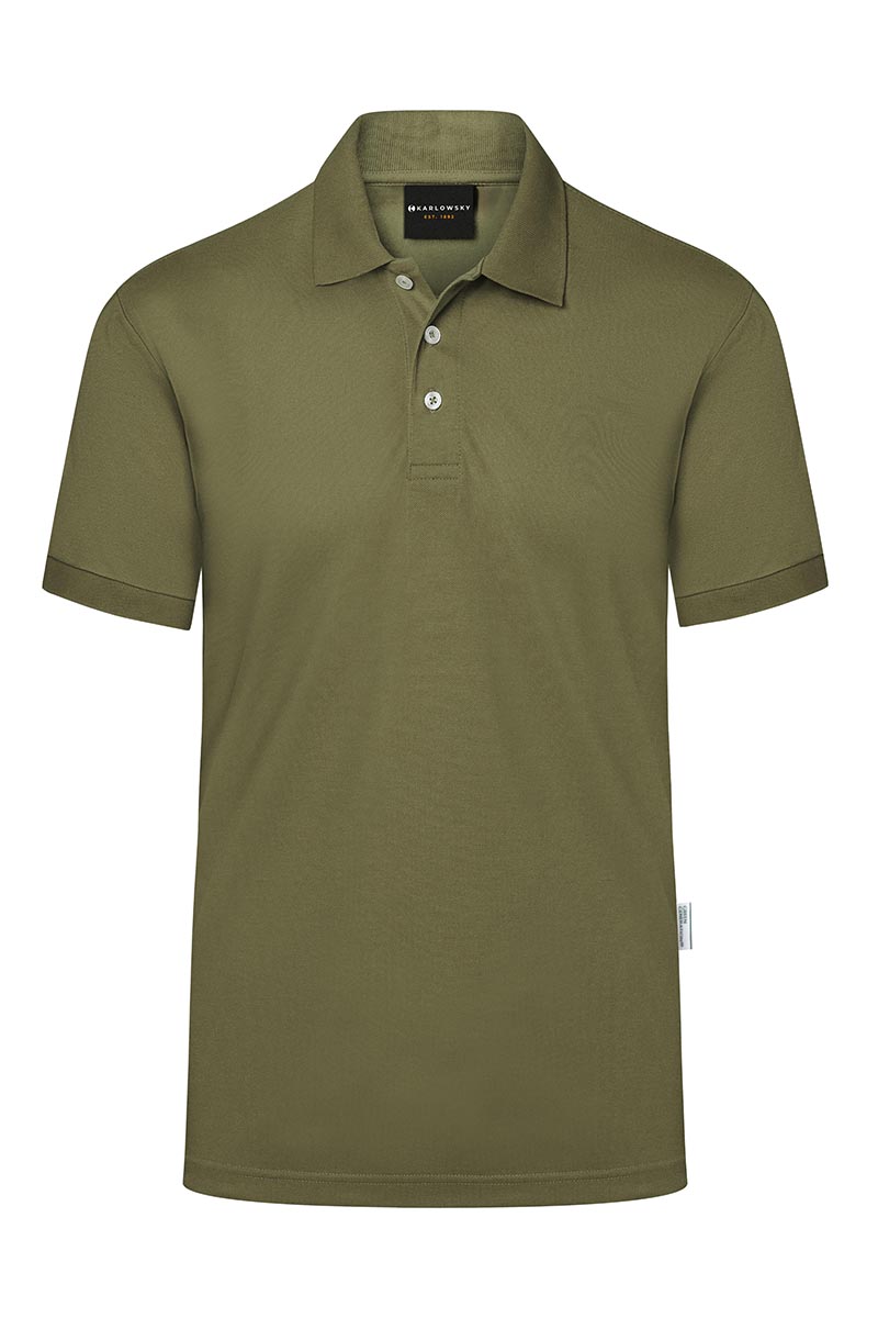 Polo de travail pour homme Modern-Flair, en matériau durable - Vert Mousse - L