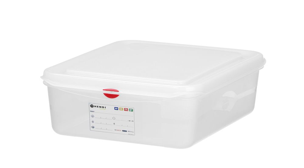 GN 1/2 Behälter - Polypropylen - GN 1/2 - 6,5L - Transparent - 325x265x(H)100mm - Rechteckig