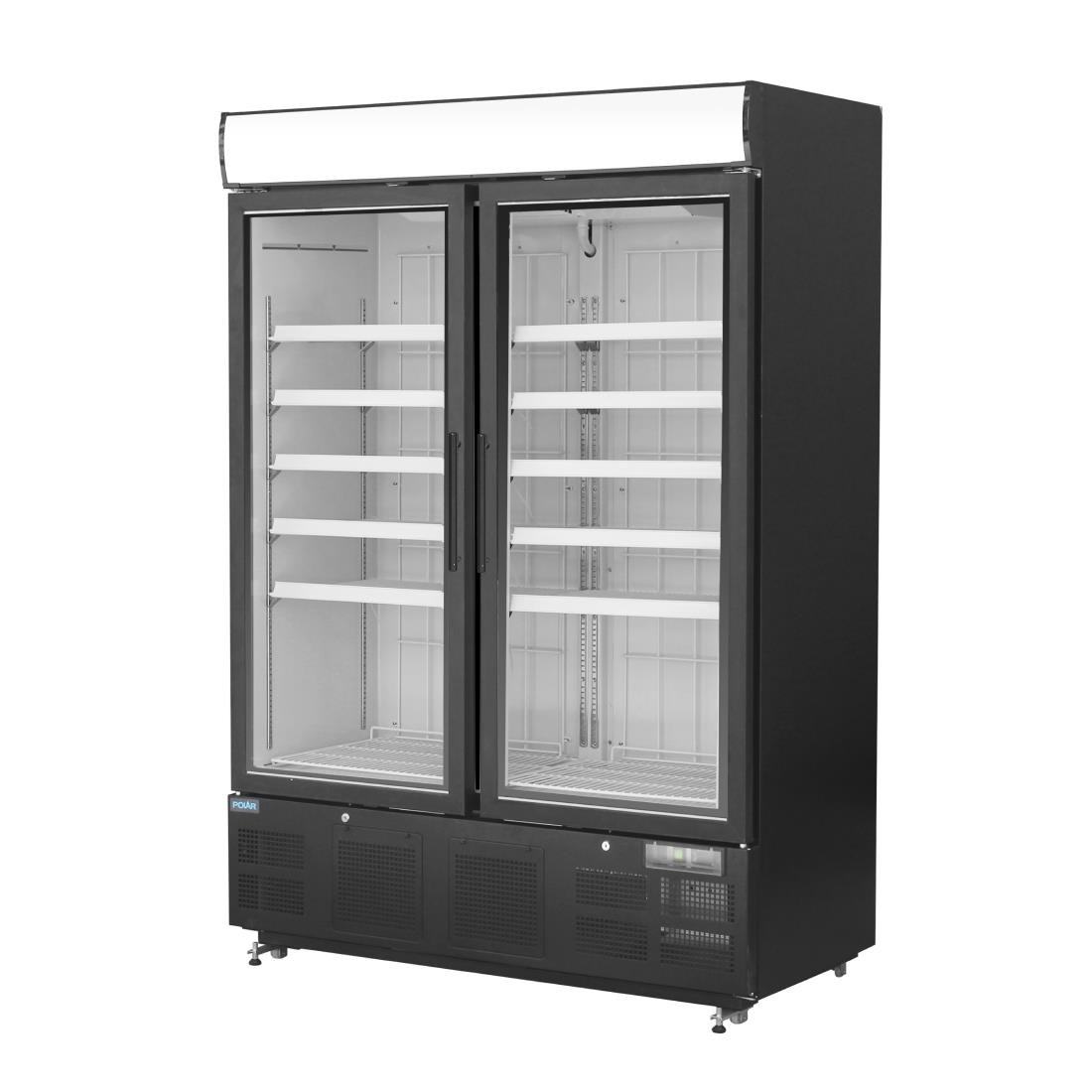 Polar G-Serie Gefrierschrank mit Sichtfenster 920Ltr Schwarz