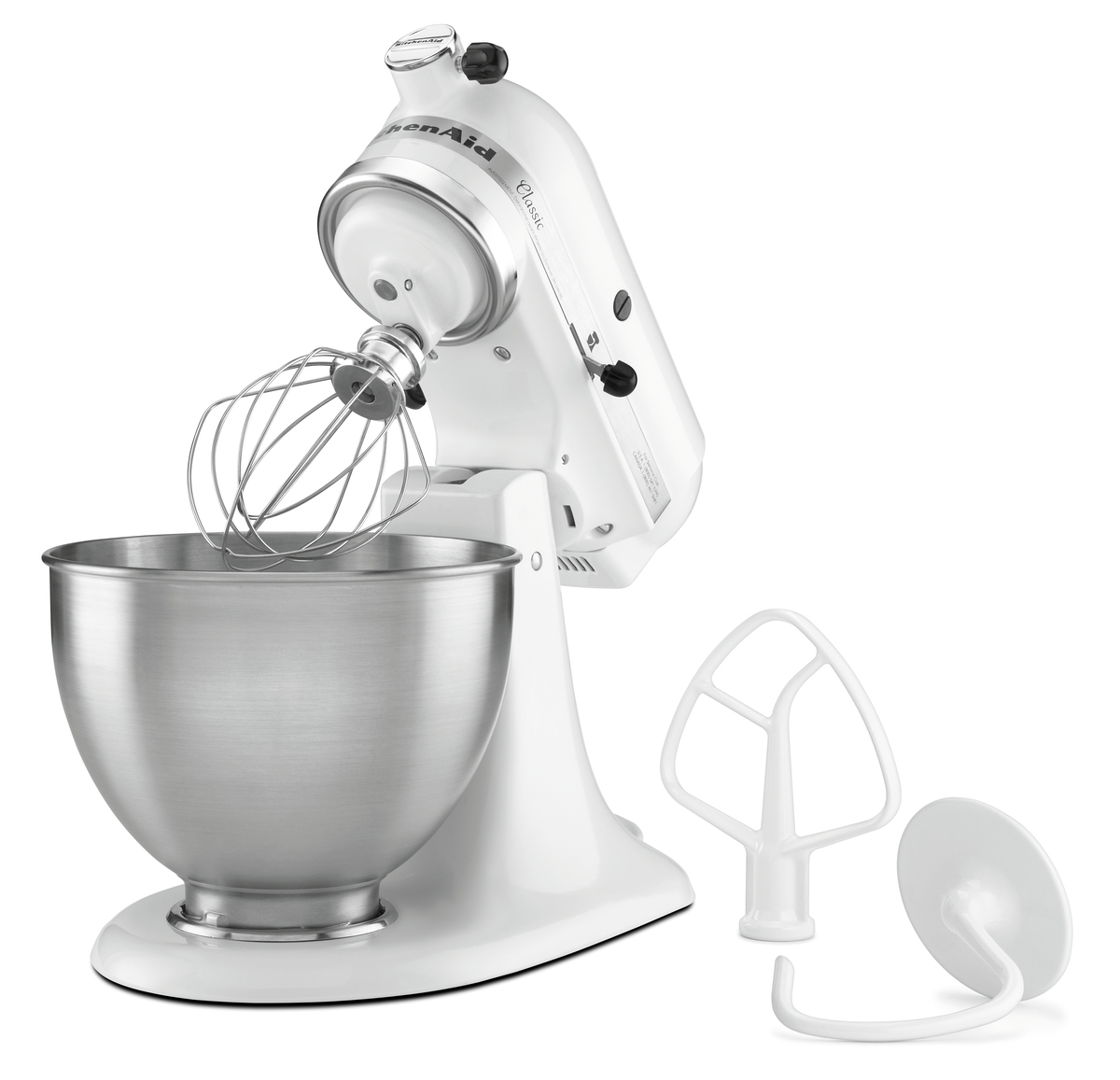 KitchenAid 5K45SSEWH, wit, 4,28L