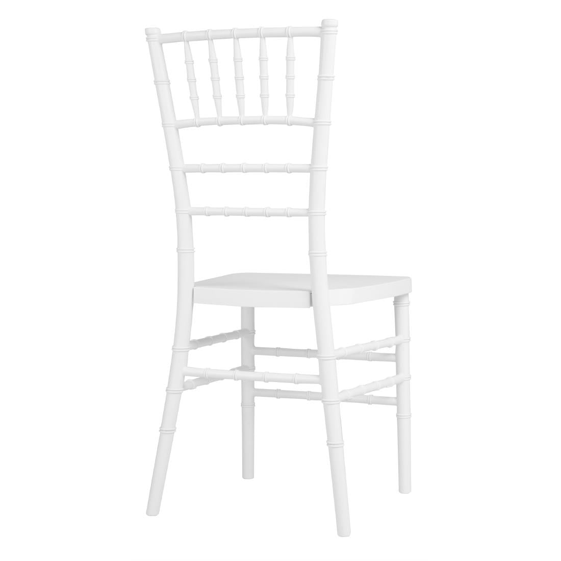 Chaises Bolero Chiavari en polypropylène blanches (lot de 4)