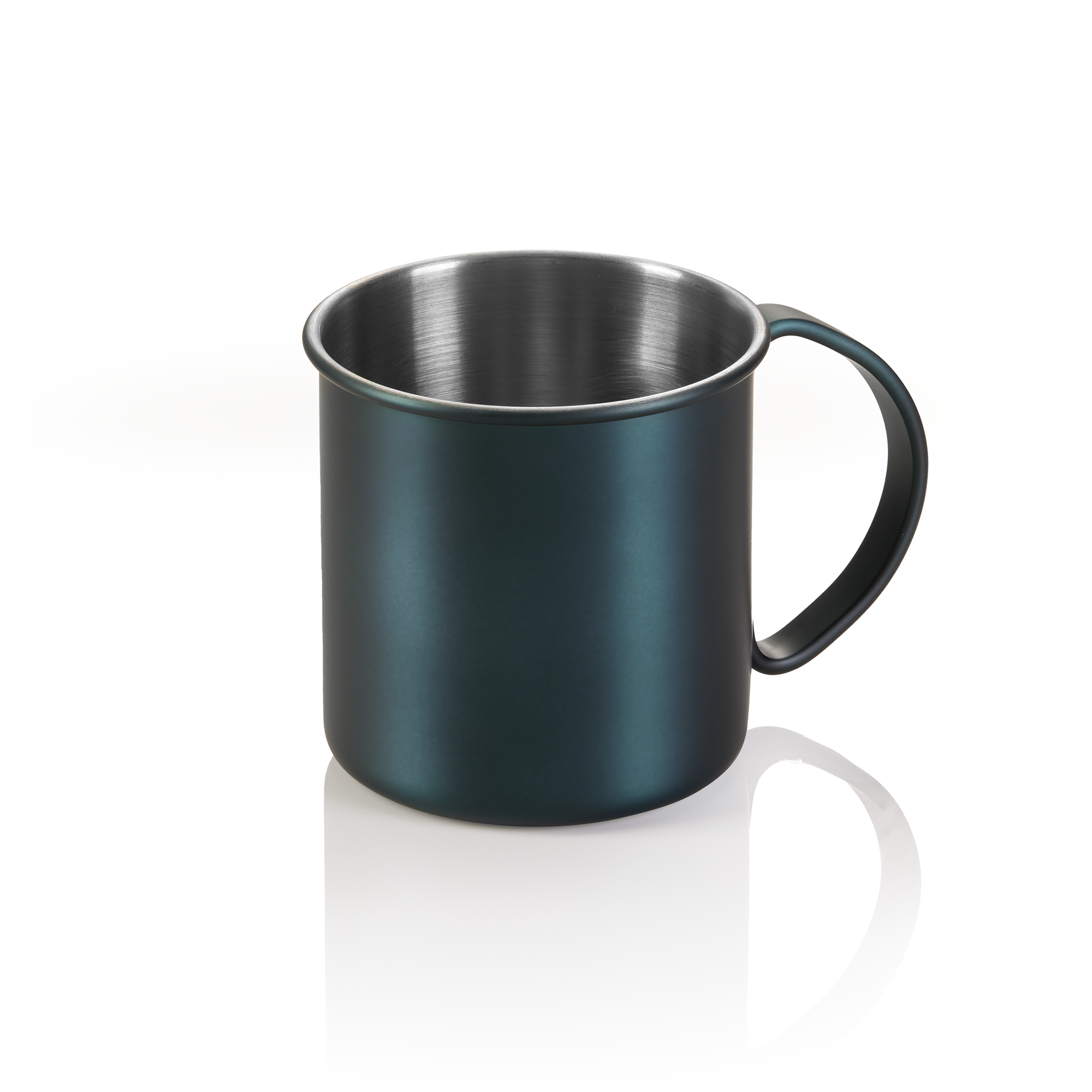Moscow Mule NOCTURN, 0,45 l, Ø 9 cm, hauteur 9 cm, bleu mat, acier inoxydable chrome-nickel 18/8
