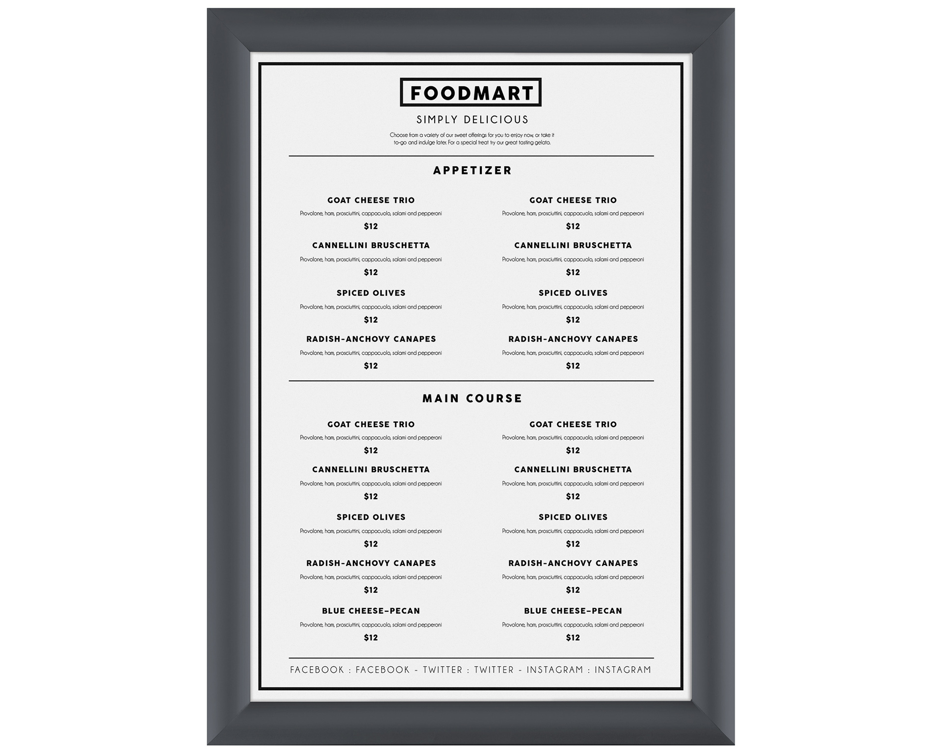 Cadre à pression A3 - graphite