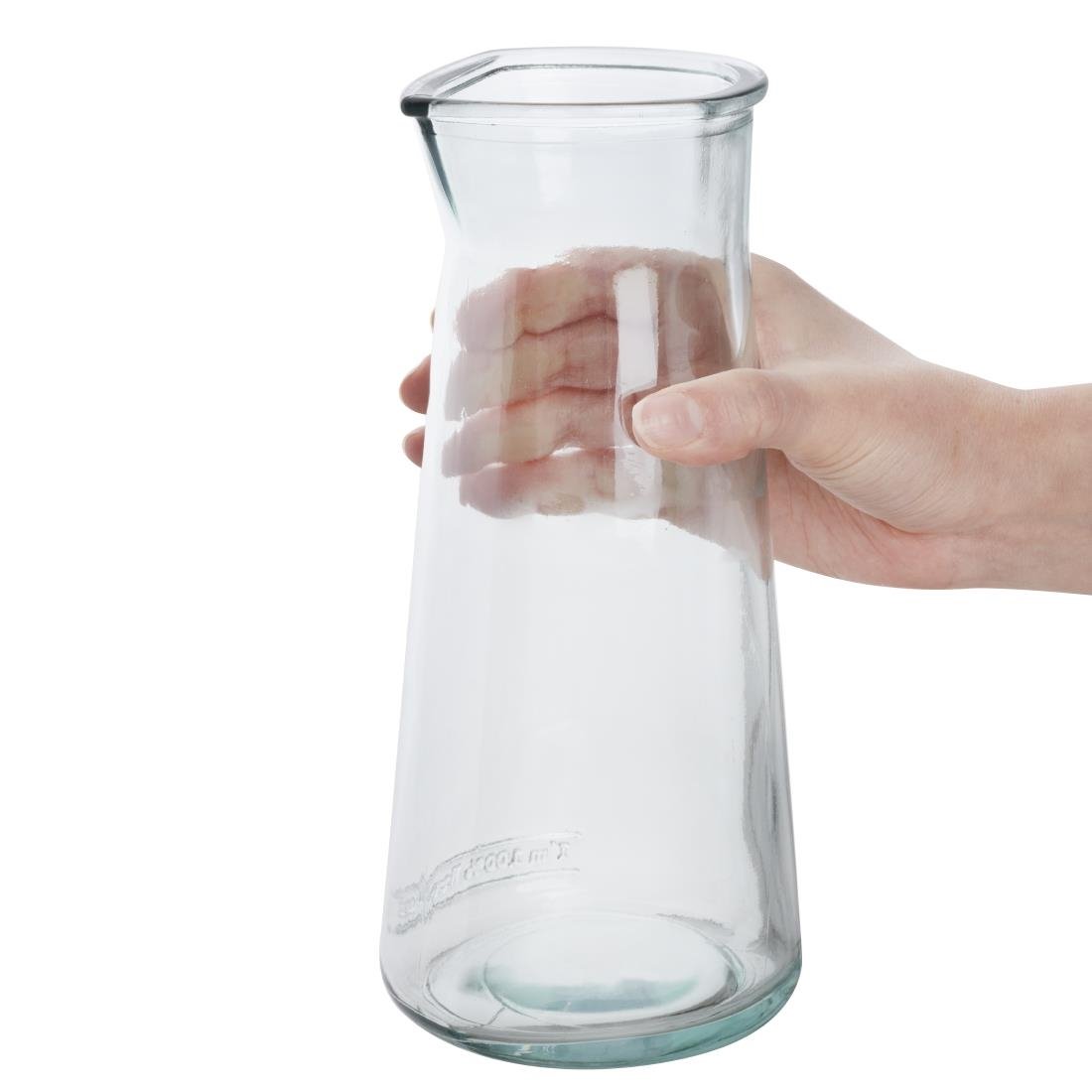 Olympia Karaffe aus recyceltem Glas konisch 1Ltr (6 Stück)