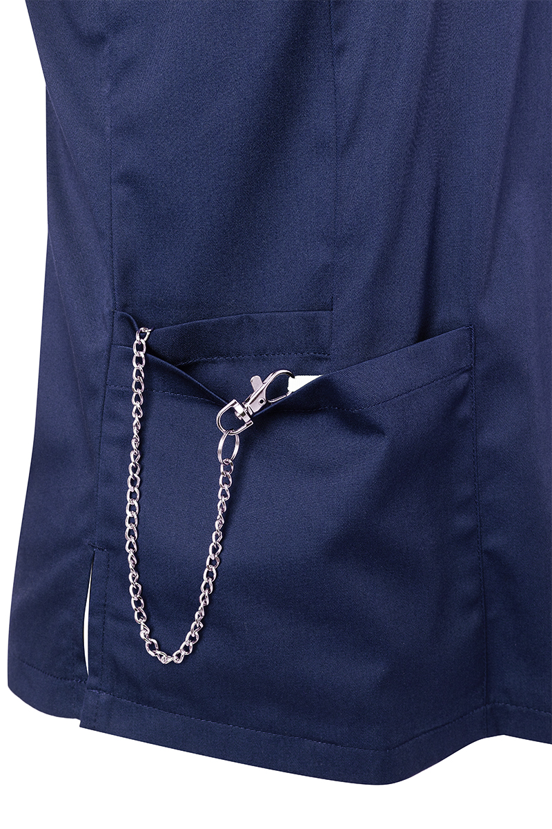 Kurzarm Damen-Schlupfkasack Essential, aus nachhaltigem Material - Marine - M