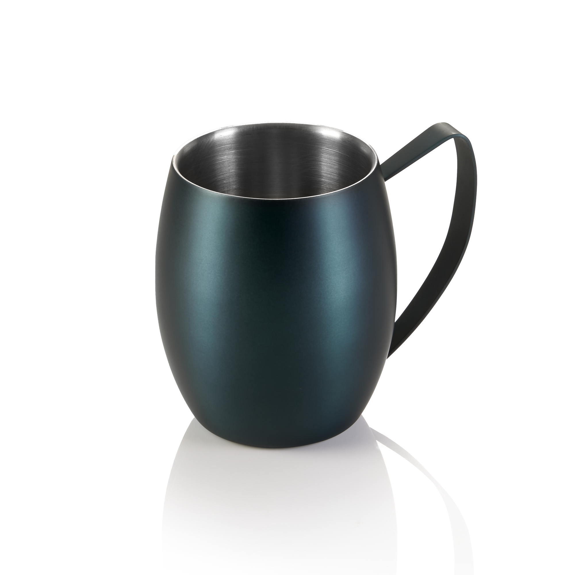Moscow Mule NOCTURN, 0,38 L, Ø 10 cm, hauteur 11,5 cm, bleu mat, à double paroi, acier inoxydable 18/8