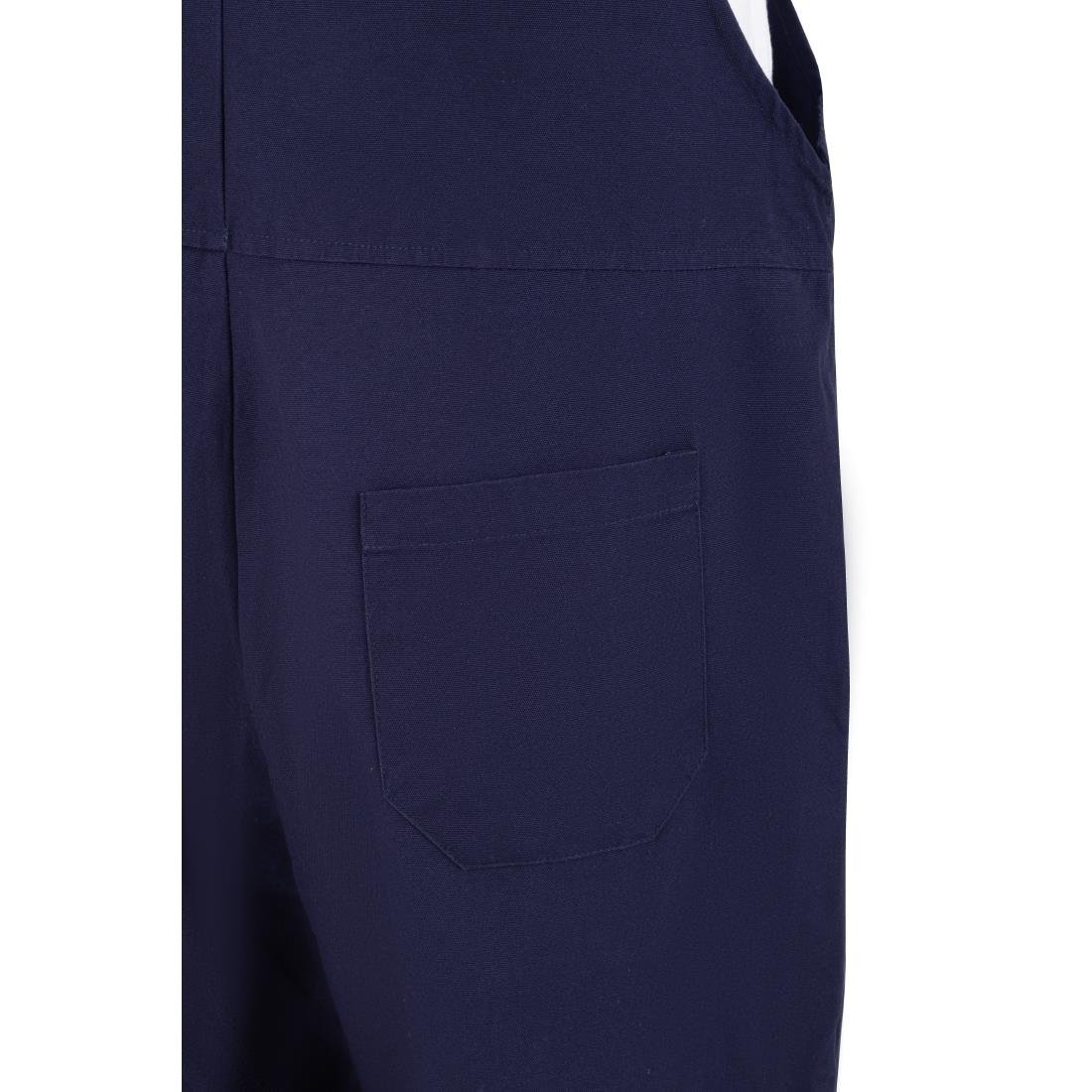 Salopette à plastron et bretelles en toile de coton Southside bleu marine L Salopette à plastron et bretelles en toile de coton Southside bleu marine L