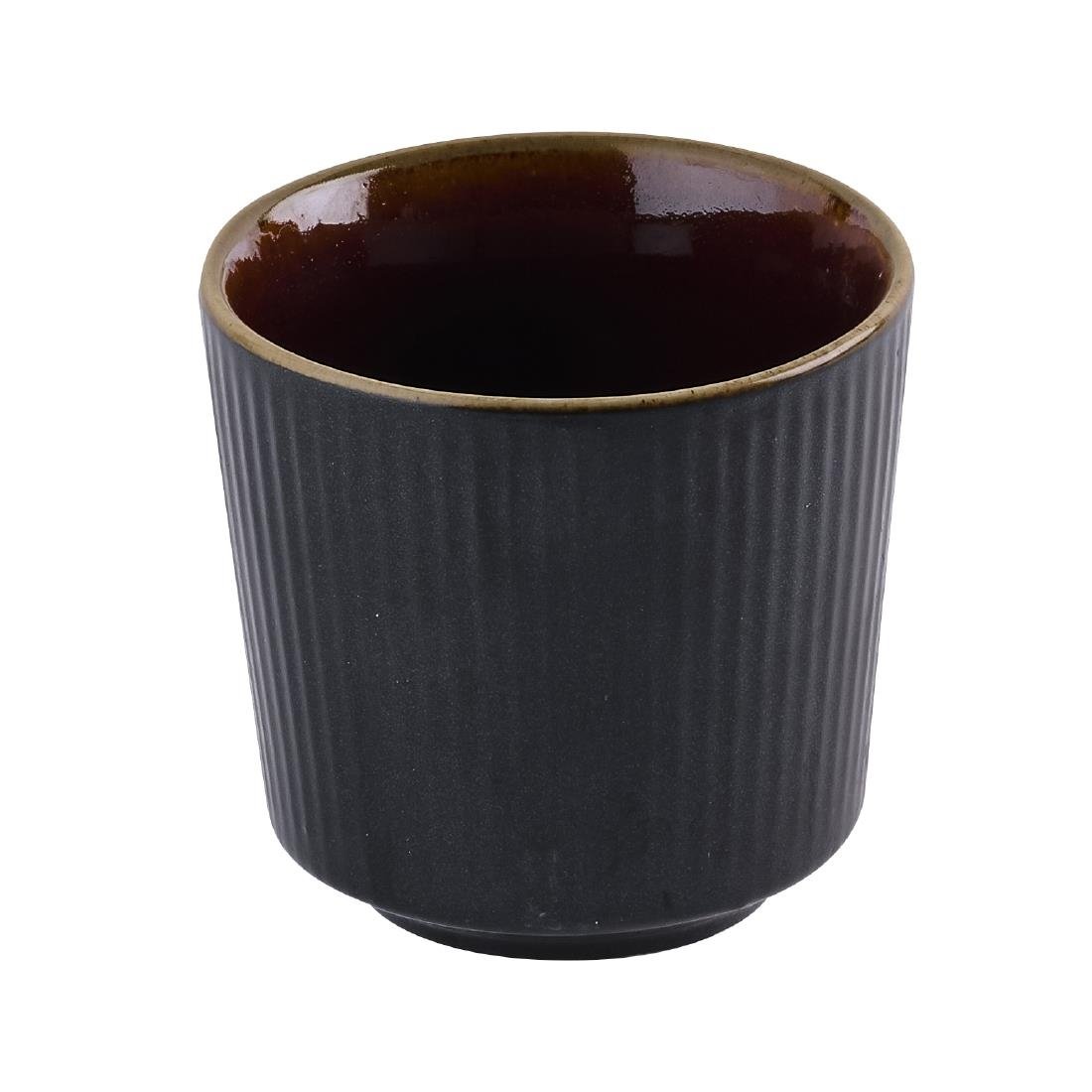 Churchill Tokyo, schwarze Tassen ohne Henkel, 236 ml, (12 Stück)