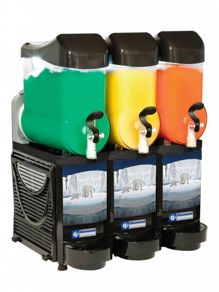 Slush IJs Dispenser | Granita/Sorbet machine | 3 x 10 liter