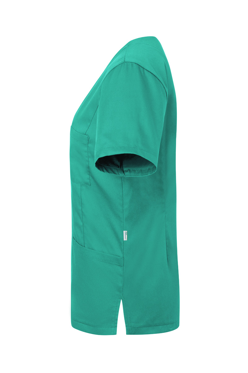 Tunique femme à enfiler à manches courtes Essential, en matériau durable - Vert Émeraude - L
