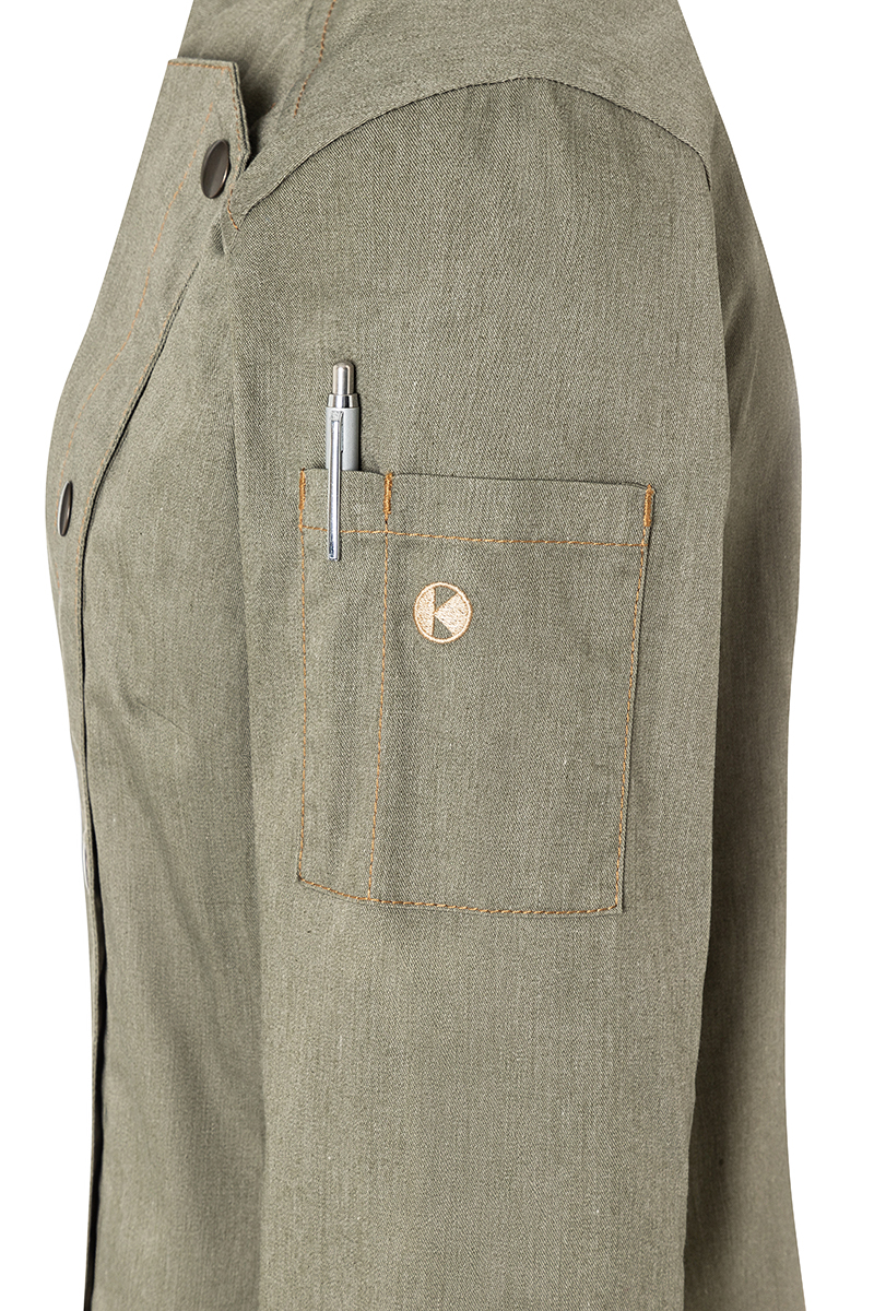 Veste de cuisine femme Jeans-Style - Vintage Moss Green - 34