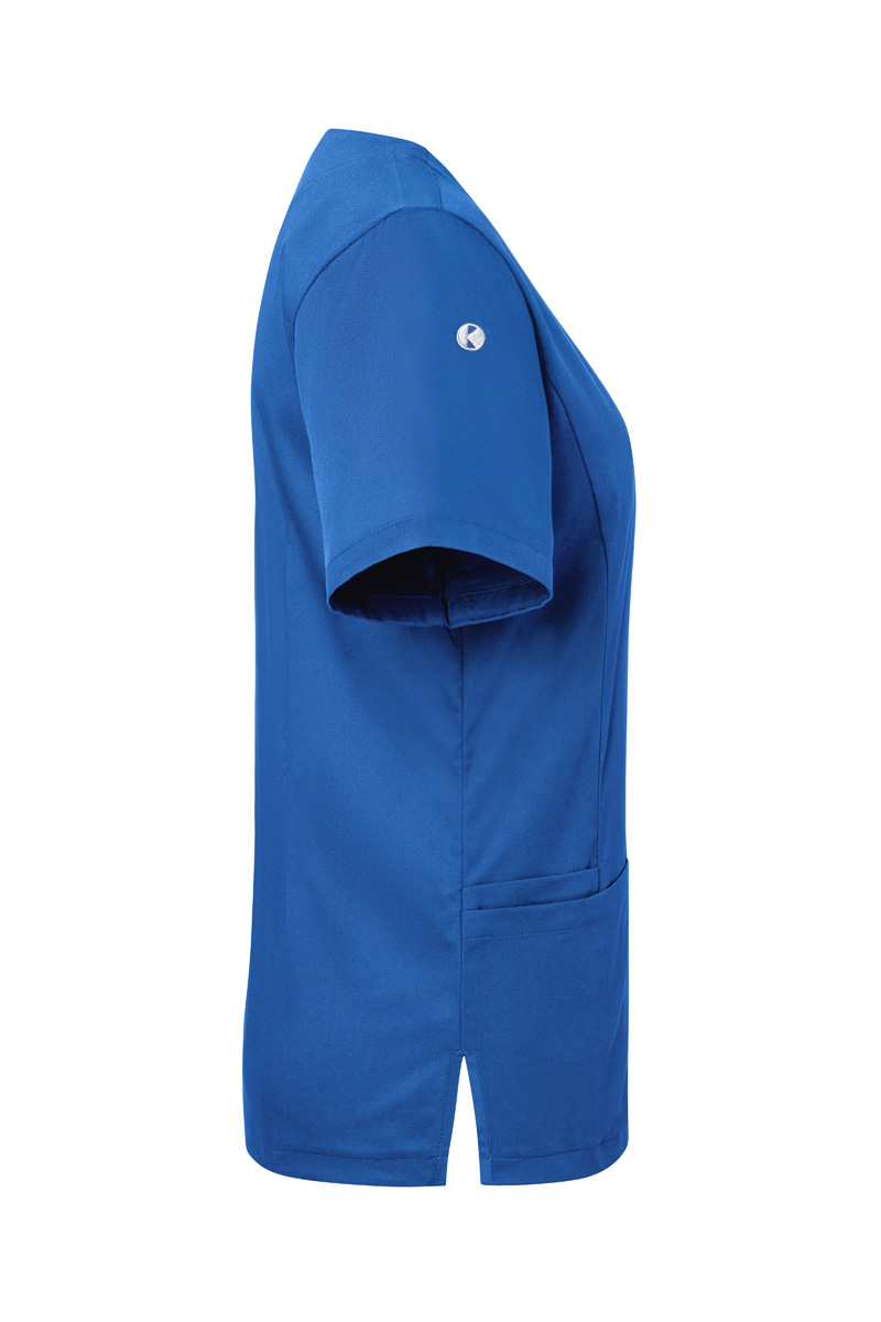 Kurzarm Damen-Schlupfkasack Essential, aus nachhaltigem Material - Königsblau - L