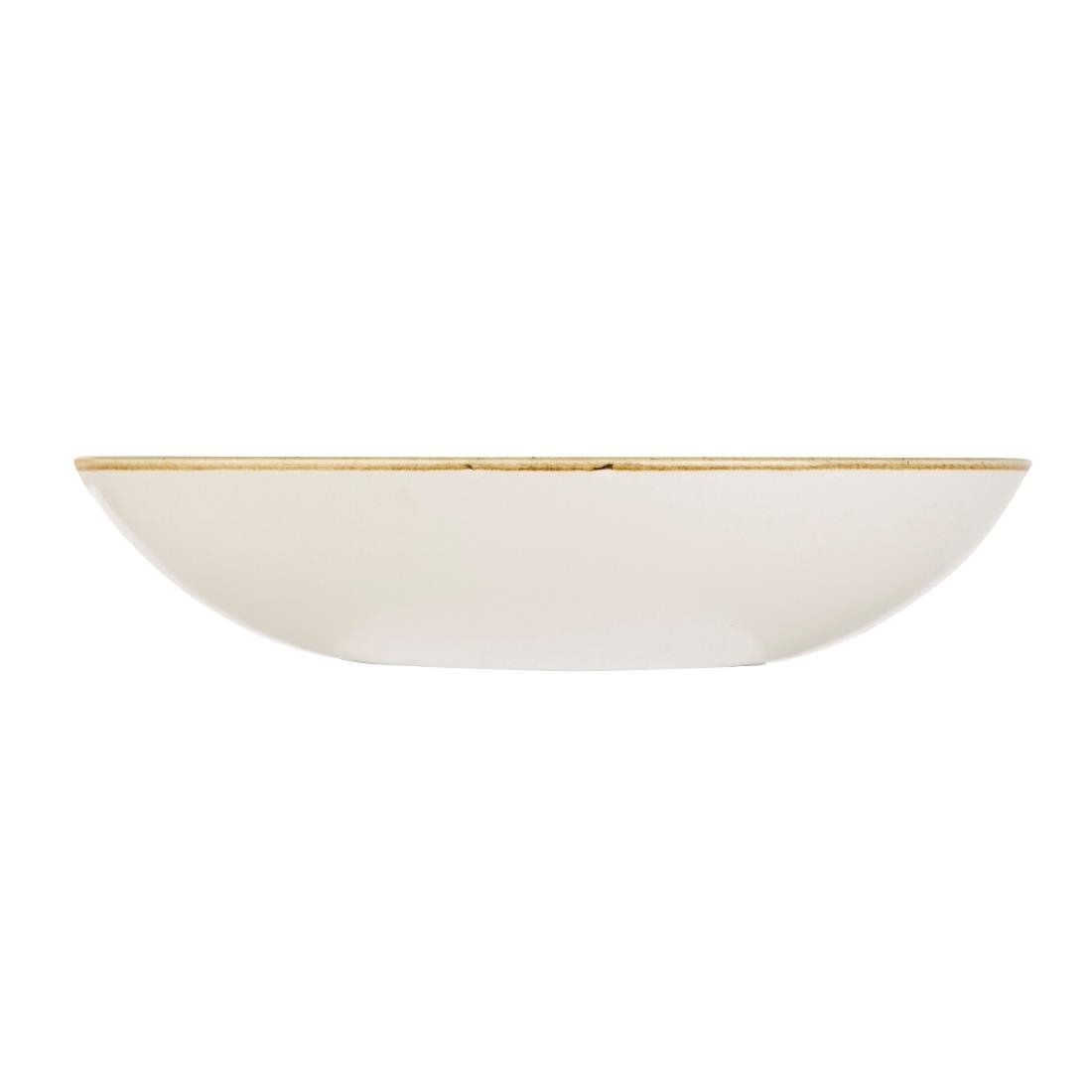 Assiettes coupes rondes Churchill Stonecast Mustard Seed Yellow 248mm (Lot de 12)