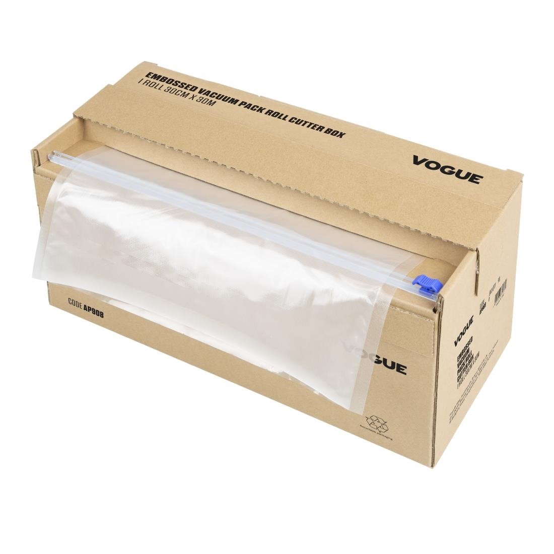 Vogue vacuümverpakkingsrol met snijbox (reliëf) 300 mm breed