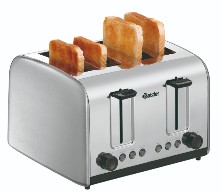 Toaster TSBR40 | 4 Gleuven | 1,4 kW | 310x270x(H)200mm