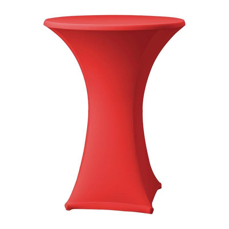 Housse de Table Cocktail Samba | pour Tables Ø85x115(h)cm | Rouge