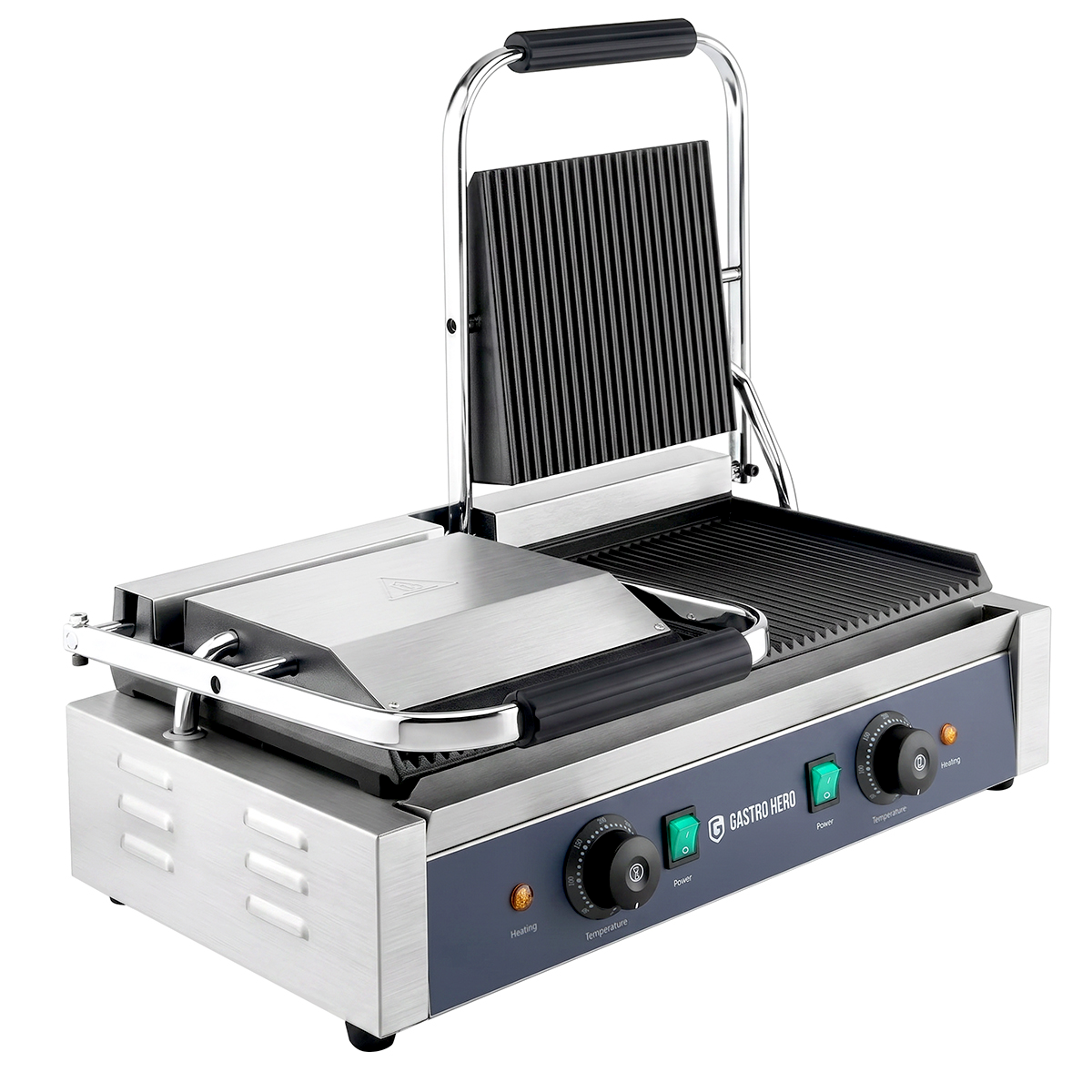 Elektro-Kontaktgrill ECO 2 x 1,8 kW, gerillt