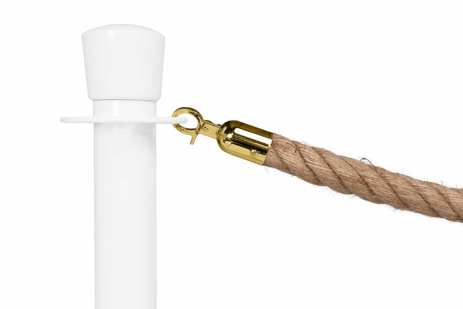 Corde de barrière corde de navire torsadée Longueur 150 cm - Laiton