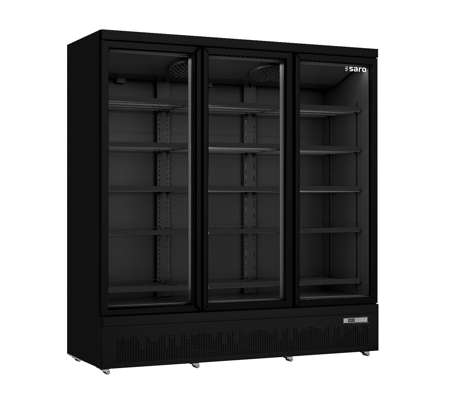 Réfrigérateur SARO, 3 portes vitrées, GTK 1530 S PRO - noir