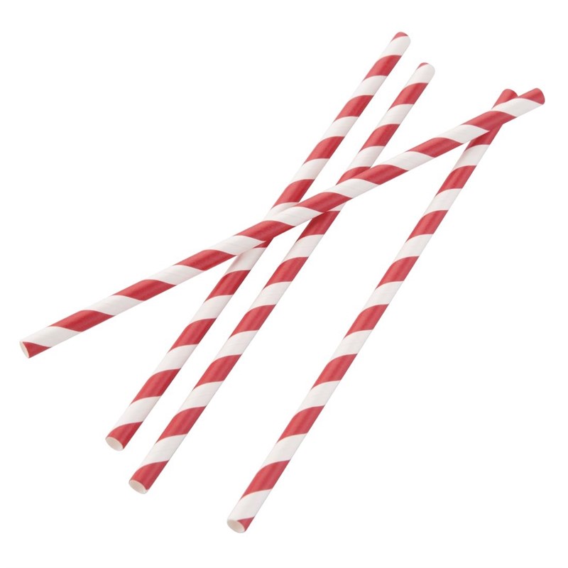 200 Pailles Compostables En PLA | 21 Cm X 6 Mm | Emballées Individuellement | Blanches | Pour Fêtes, Cafés Et Maison