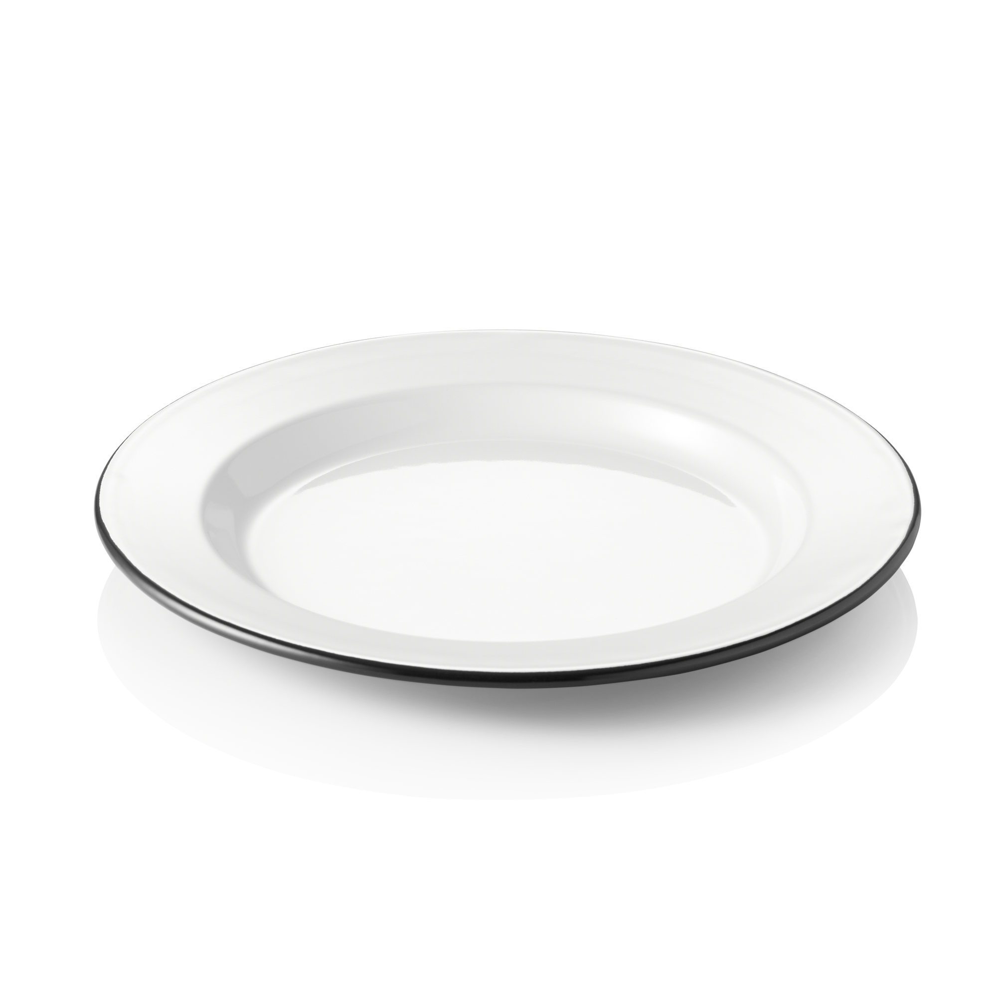 Bord GRACE, plat, Ø 24 cm, emaille