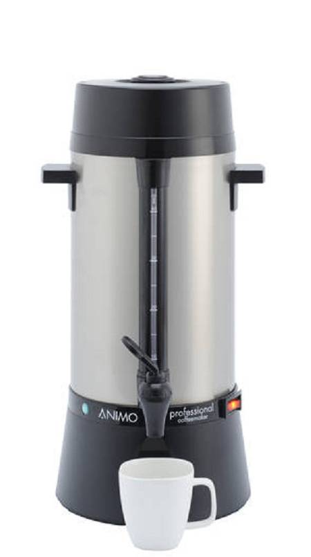 Percolateur Animo | Entrée d'eau manuelle | acier inoxydable | Ø212x(h)460mm | 40 tasses | 5 litres