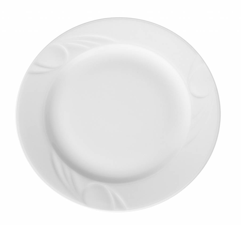 Assiette Plate KARIZMA - Porcelaine Blanche - Ø200mm
