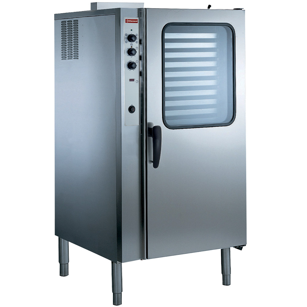 Gas Konvektionsofen 20x GN1/1, mit Luftbefeuchter - 890x900x(h)1700mm