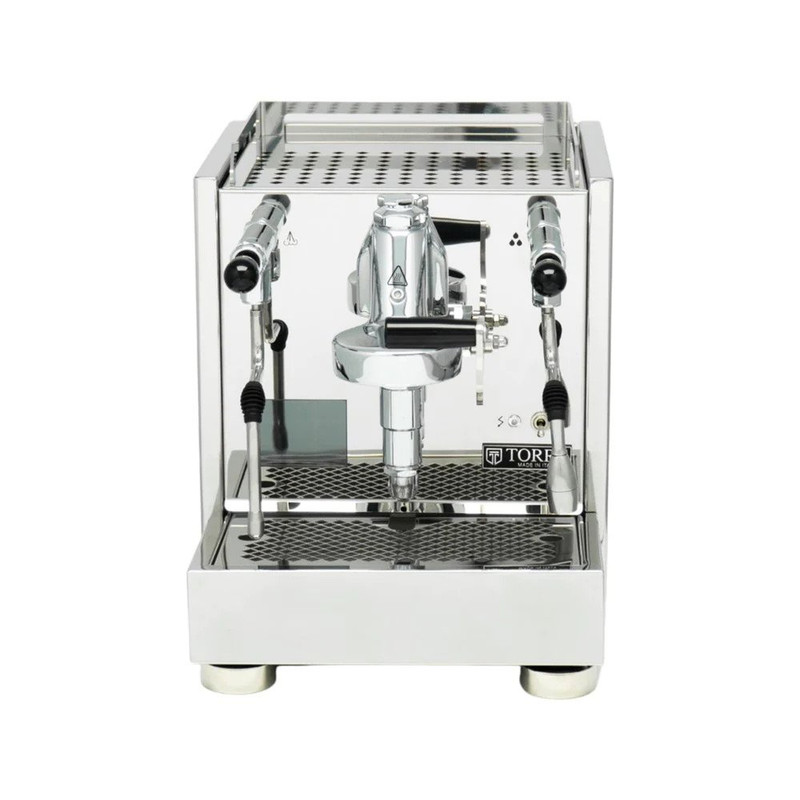 Machine à espresso en acier inoxydable Torre Peppina - Poignées en plastique