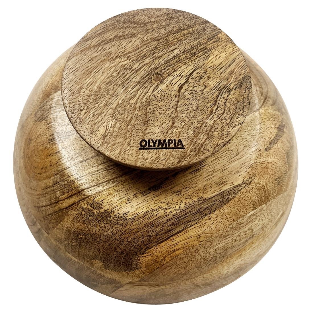 Bol à pied en bois de manguier Olympia 280 mm Bol à pied en bois de manguier Olympia 280 mm