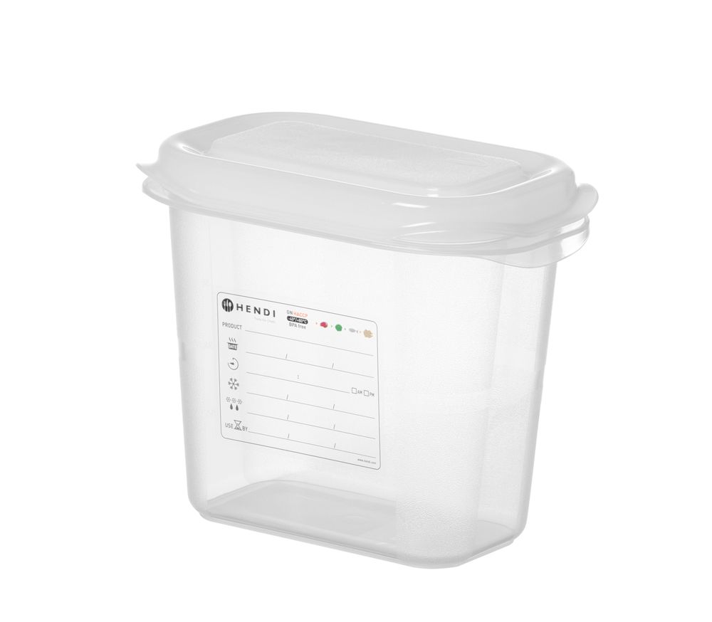 GN 1/9 Behälter - Polypropylen - GN 1/9 - 1,5L - Transparent - 176x108x(H)150mm - Rechteckig