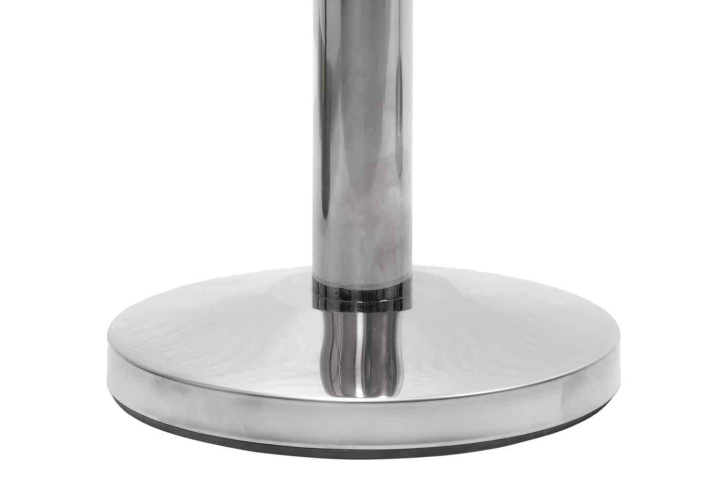 Chrome Afzetpaal met Trekband Paars