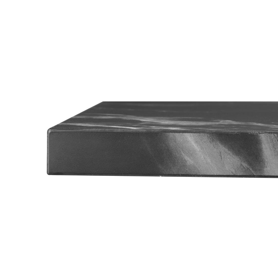 Bolero complete tafel vierkant zwarte steen effect 700 mm
