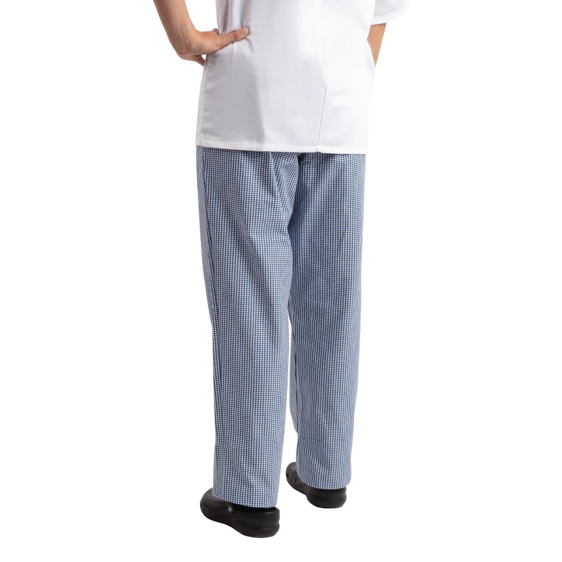 Pantalon de Cuisine | Whites Easyfit | A Carreaux Blanc/Bleu | Unisexe | Disponible en 6 Tailles