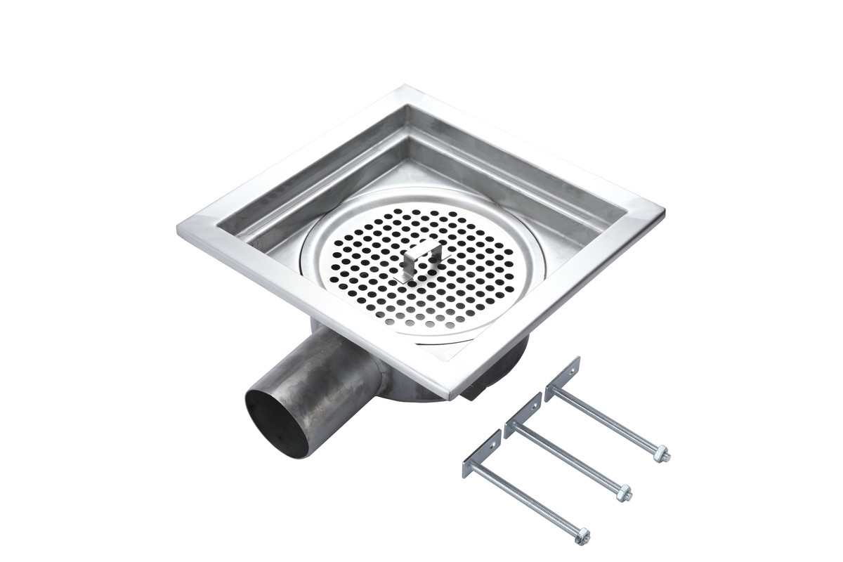 Vloerput - RVS - 300x300x(h)131mm