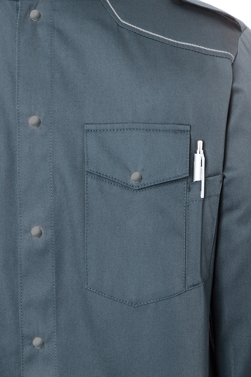 Chemise de cuisine New-Identity - Anthracite - 56