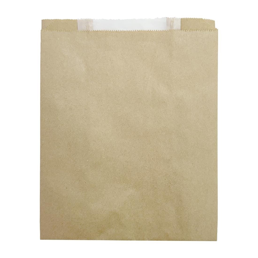 Sacs à pain avec fenêtre en papier cristal Fiesta Compostable 266x215x88mm (lot de 1000)