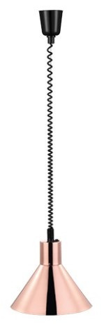 Lampe Chauffante Cuivre | Cable 180cm | 214,5(H)xØ26,5cm | avec Interrupteur!