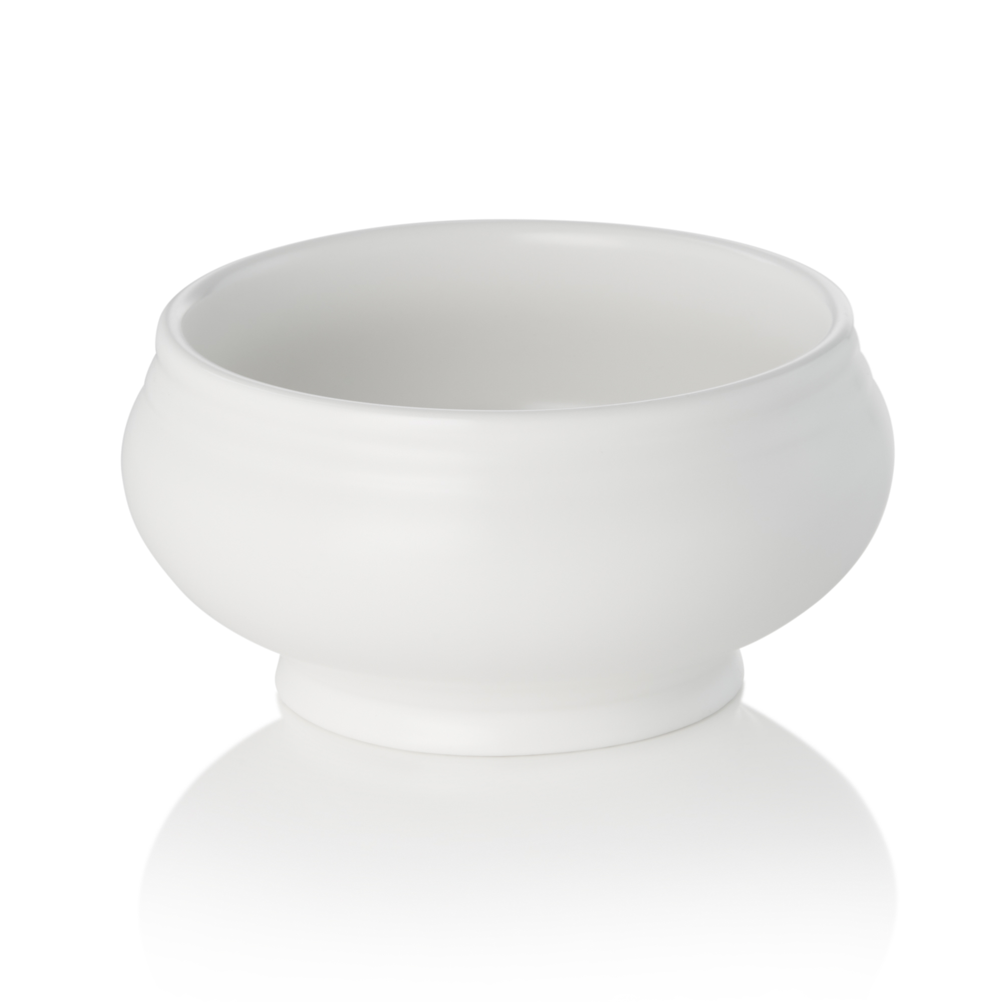 Terrine, 0,5 ltr., Ø 12,5 cm, wit mat, porselein