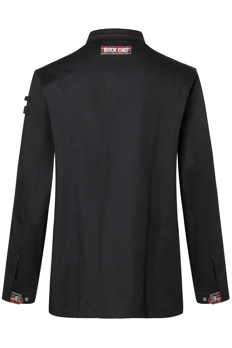 Veste de cuisine à manches longues pour hommes ROCK CHEF-Stage2 - Noir - 46
