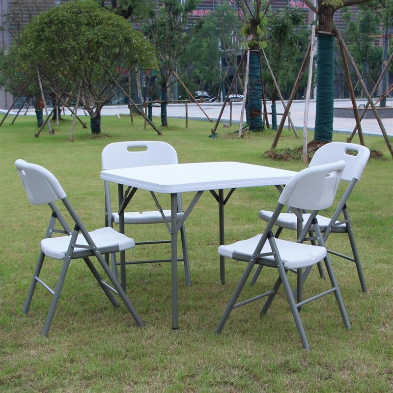 Vierkante tafel - Inklapbare poten - 86x86x(h)74cm