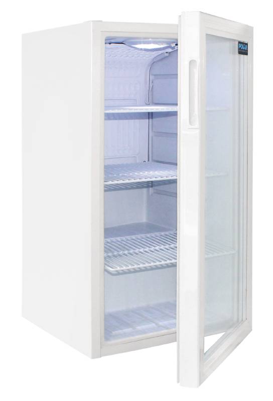 Kühlschrank mit Glastür Weiß | 88 Liter | 430x480x(h)820mm