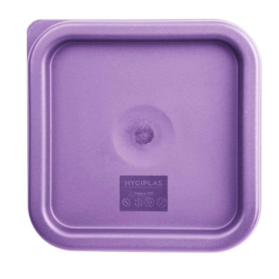 Hygiplas Quadratischer Deckel Violett Klein