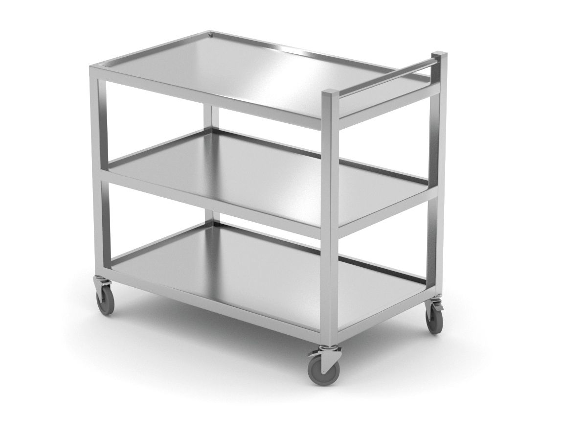Servierwagen HEAVY DUTY - 80 kg pro Blatt - 800x500x(H)850mm500(B)x800(T)x850(H)mm
