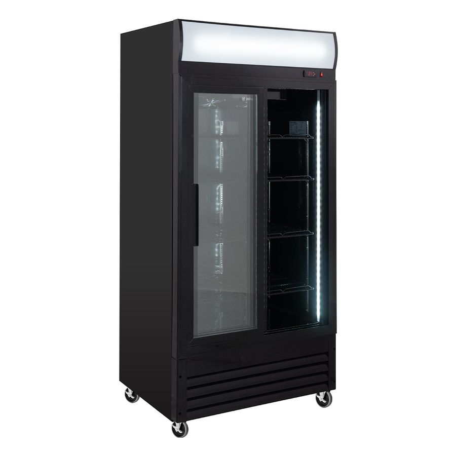 Drankenkoelkast ECO 630 met lichtbak en schuifdeuren | 509 Liter | +2 tot +8 °C | Afsluitbaar