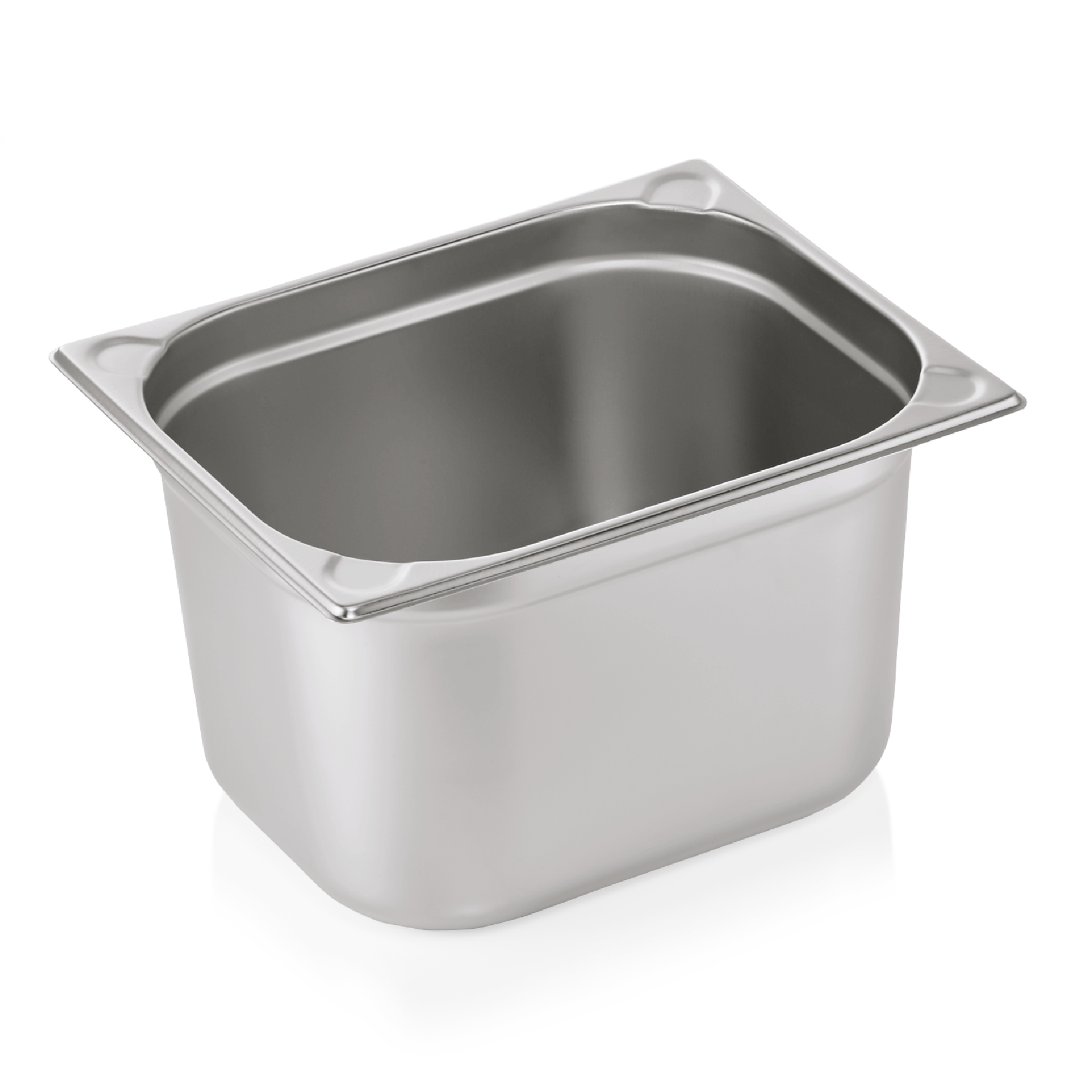 GN-container GN CORE 1/2-200 mm, met U-hoeken, chroom-nikkelstaal