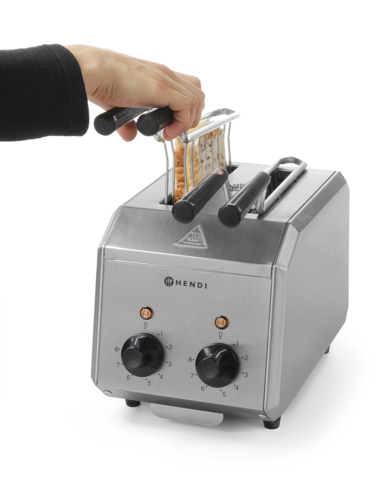 Toaster - 2 Zonen - Edelstahl - 1,2kW