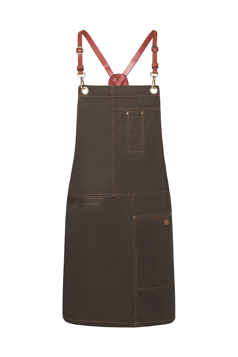 Schort Met Borststuk Urban X-Style - Chocolade