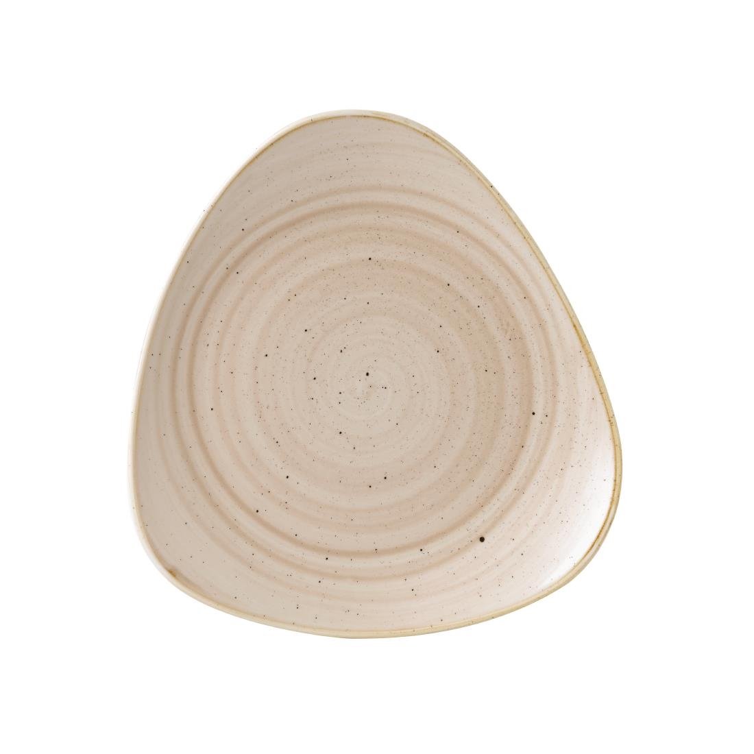 Assiettes triangulaires Churchill Stonecast Nutmeg Cream 311mm (Lot de 6)