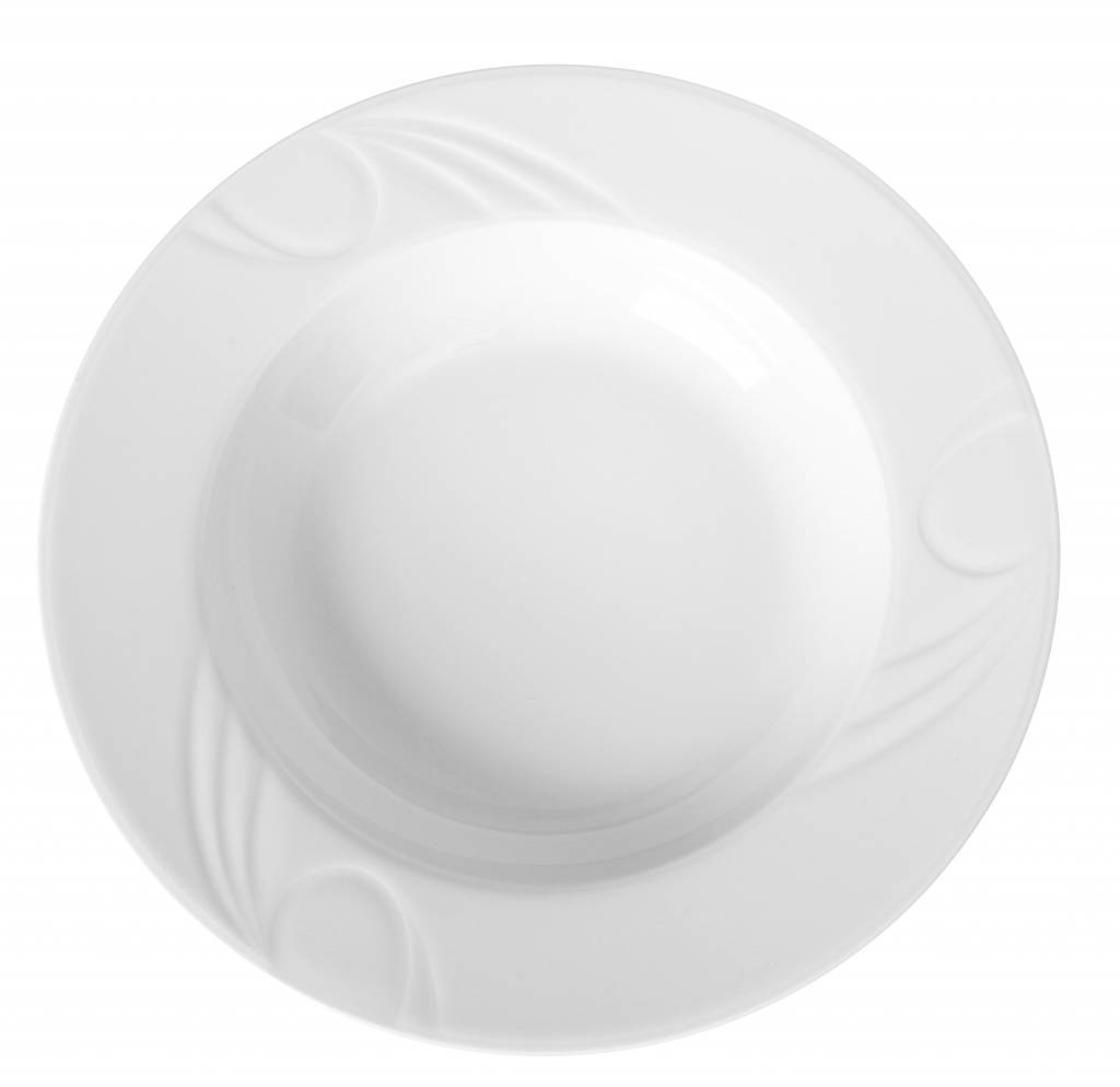 Assiette Creuse KARIZMA - Porcelaine Blanche - Ø300x47mm